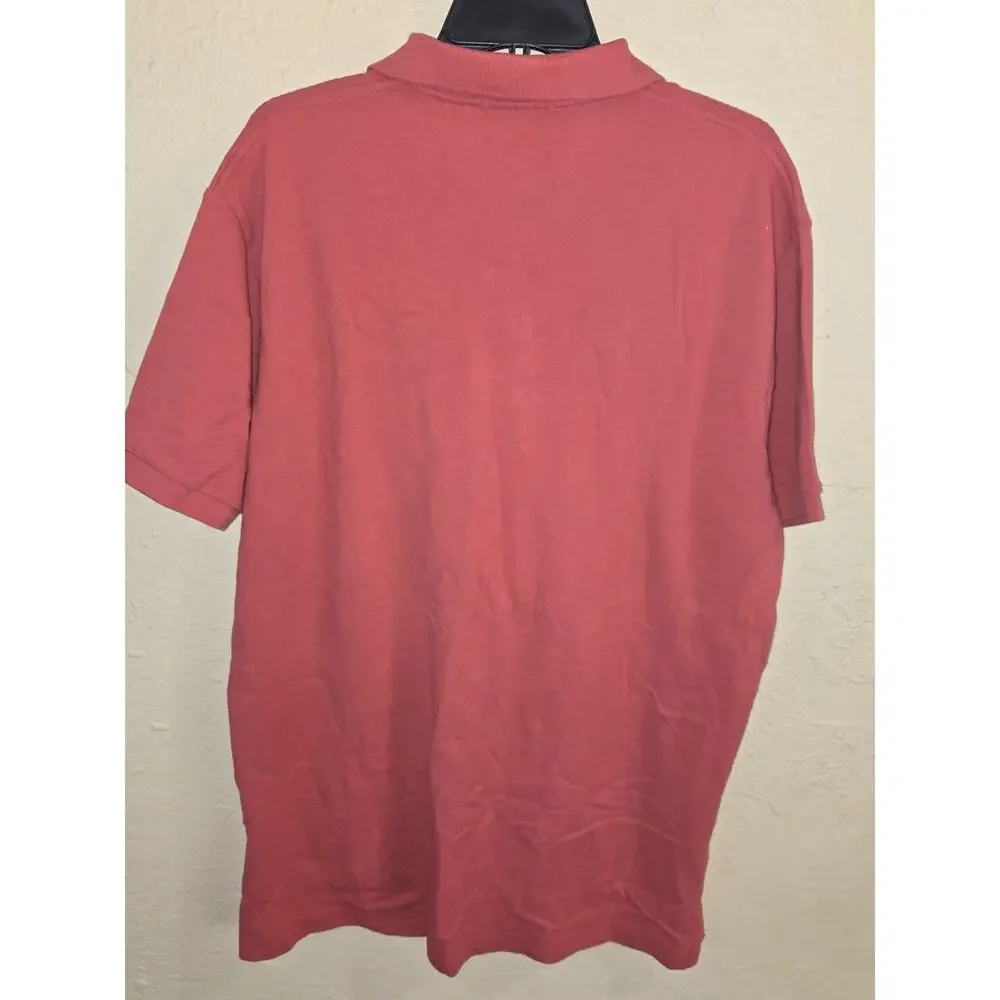 Polo Ralph Lauren Polo Shirt, Short Sleeve, Red, 100% Cotton, Men's Size XL